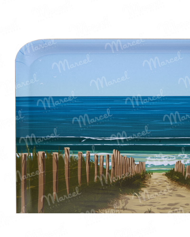 Tray Landes La Plage Marcel Travel Posters