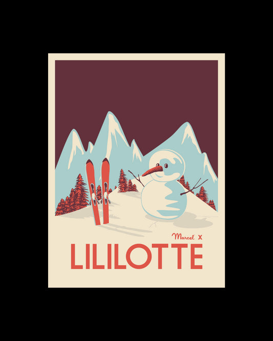 LILILOTTE "Snowman" poster