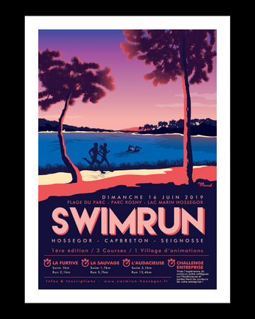 Affiche SWIMRUN HOSSEGOR 2019