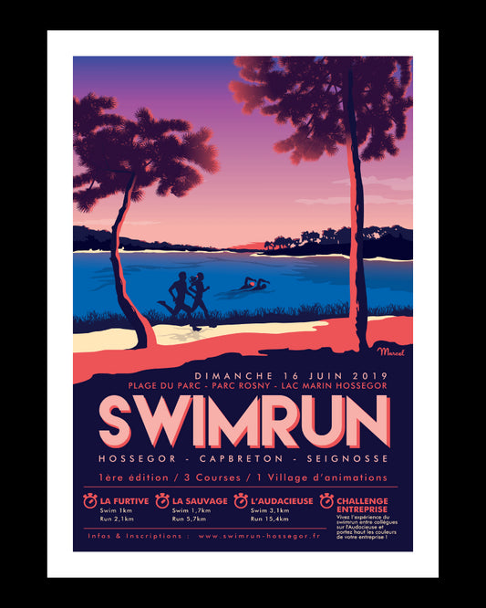 Affiche SWIMRUN HOSSEGOR 2019