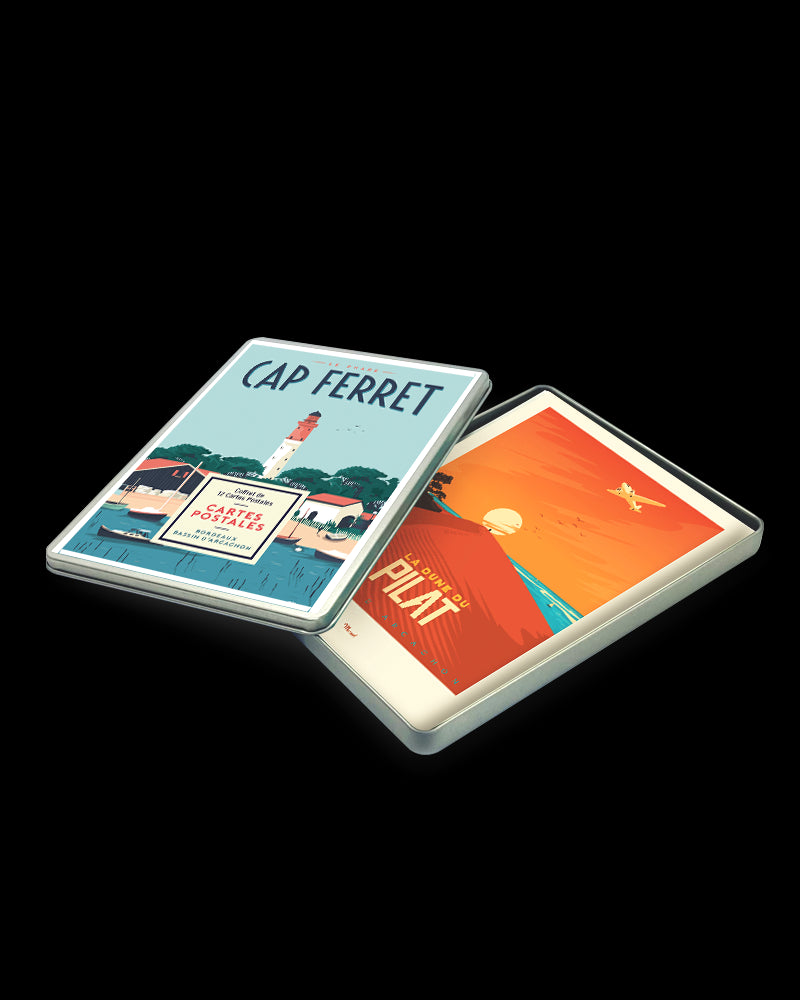 COFFRET CARTES POSTALES CAP-FERRET / BASSIN D'ARCACHON