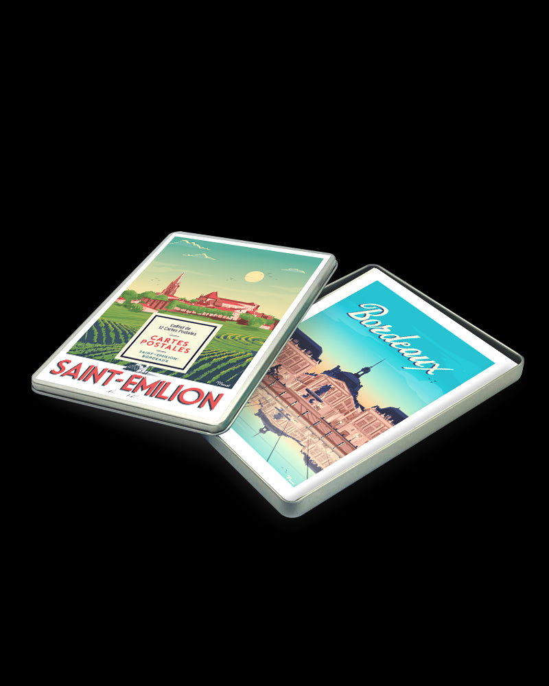 COFFRET CARTES POSTALES SAINT-EMILION / BORDEAUX