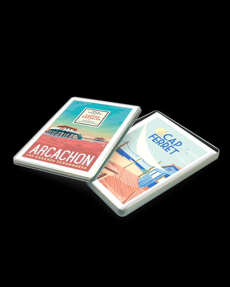 COFFRET CARTES POSTALES BORDEAUX / BASSIN D'ARCACHON