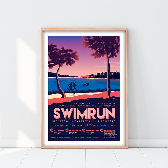 Affiche SWIMRUN HOSSEGOR 2019