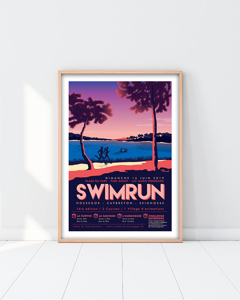 Affiche SWIMRUN HOSSEGOR 2019