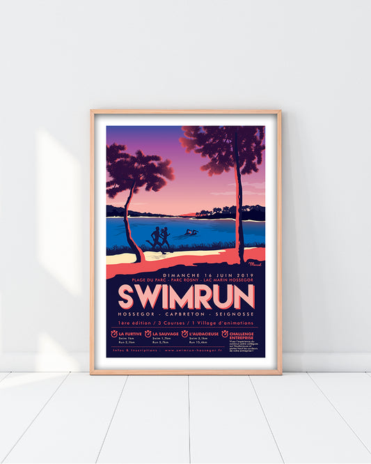 Affiche SWIMRUN HOSSEGOR 2019