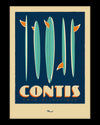 CONTIS "Surfboards" poster