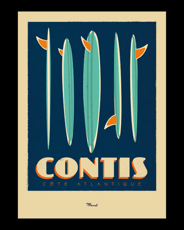 CONTIS "Surfboards" poster