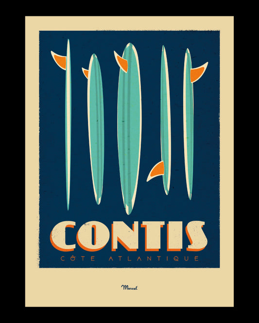 CONTIS "Surfboards" poster