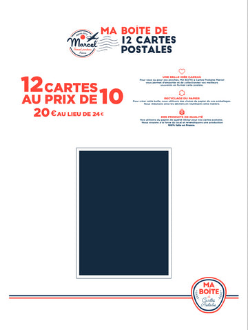 MA BOITE DE 12 CARTES POSTALES
