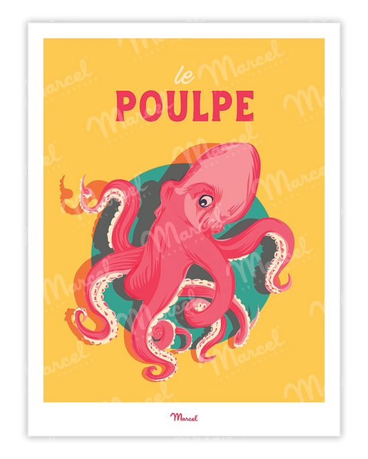 Affiche Travel Color "Le Poulpe"