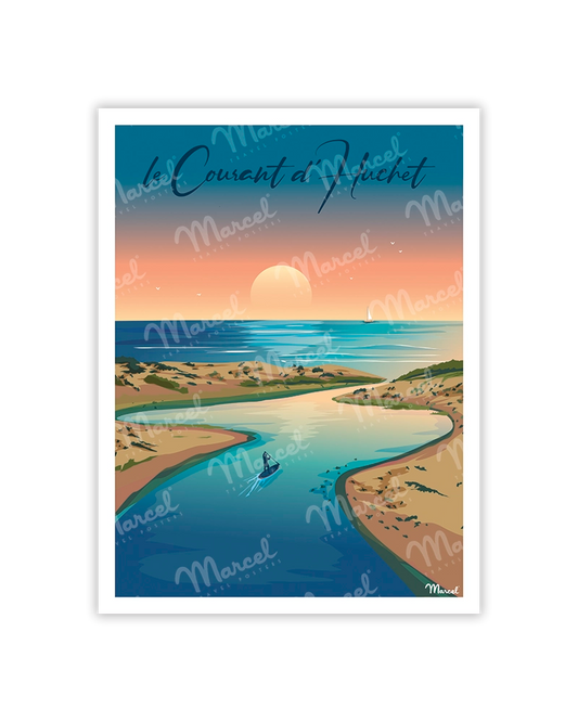 Carte Postale "Courant d'Huchet"