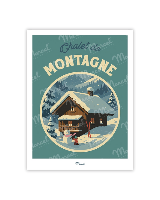 Carte Postale Travel Color "Chalet de montagne"