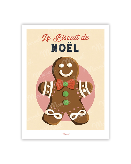 Carte Postale Travel Color "Le biscuit de Noël"
