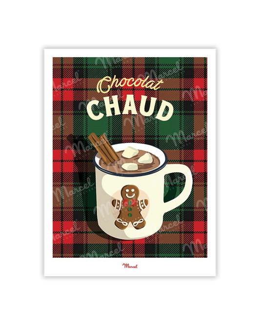 Carte Postale Travel Color "Chocolat chaud"