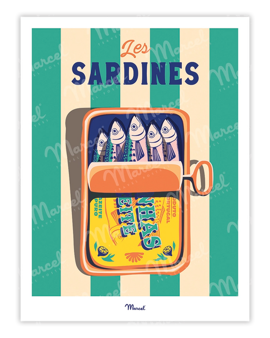 Affiche Travel Color "Les Sardines"