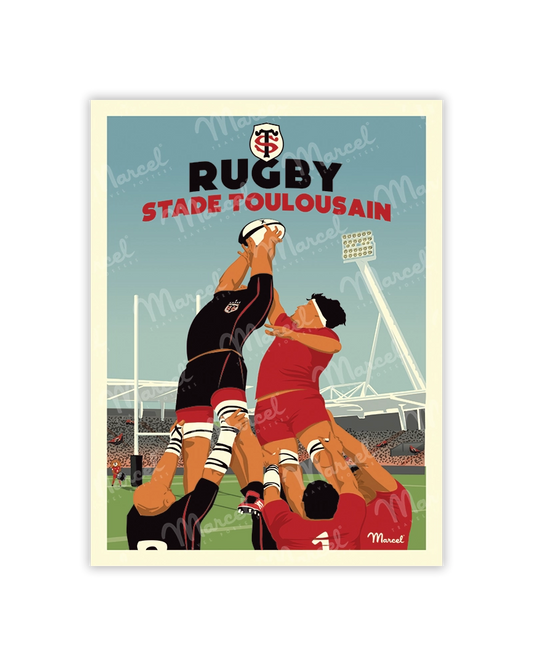 Carte Postale Marcel x Stade Toulousain "La Touche"