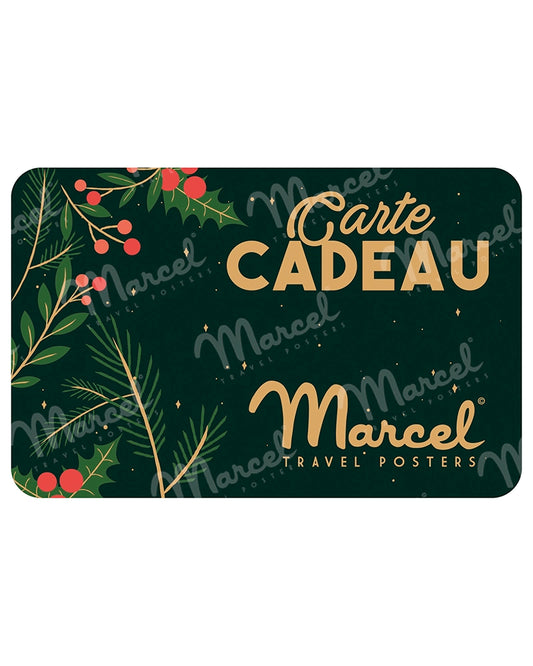 Carte Cadeau Marcel Travelposters Noël Edition
