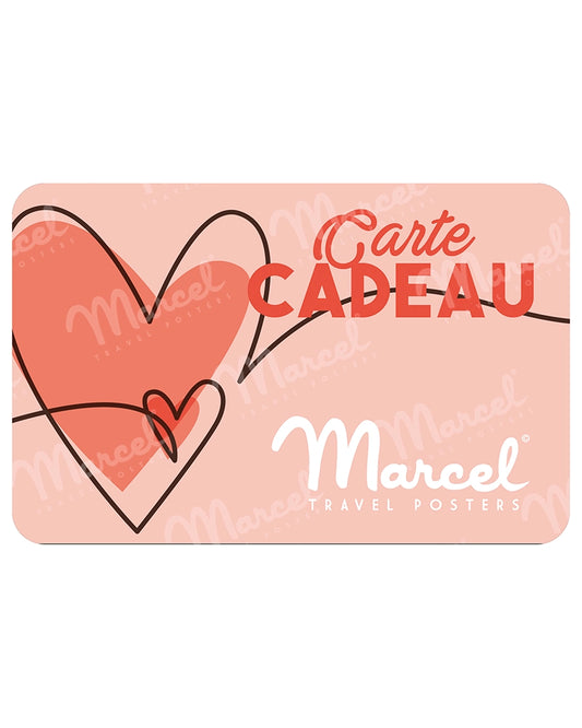 Carte Cadeau Marcel Travelposters Edition Saint Valentin