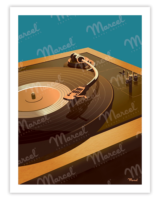 Affiche "Platine Vinyle"