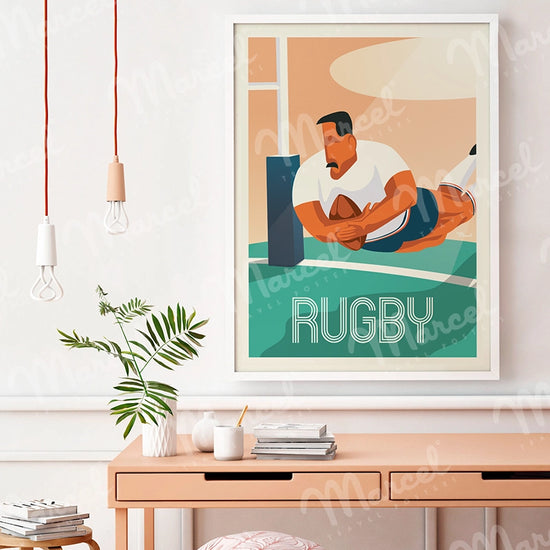 Affiche "Le Rugby"