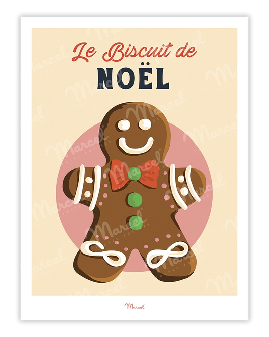 Affiche Travel Color "Le biscuit de Noël"