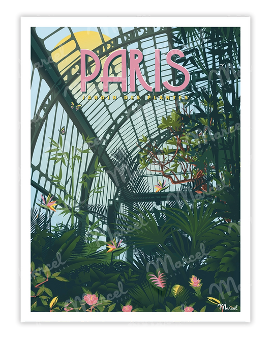 Affiche PARIS "Jardin des plantes"
