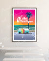 Affiche CÔTE ATLANTIQUE "Van Sunset"