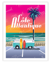 Affiche CÔTE ATLANTIQUE "Van Sunset"