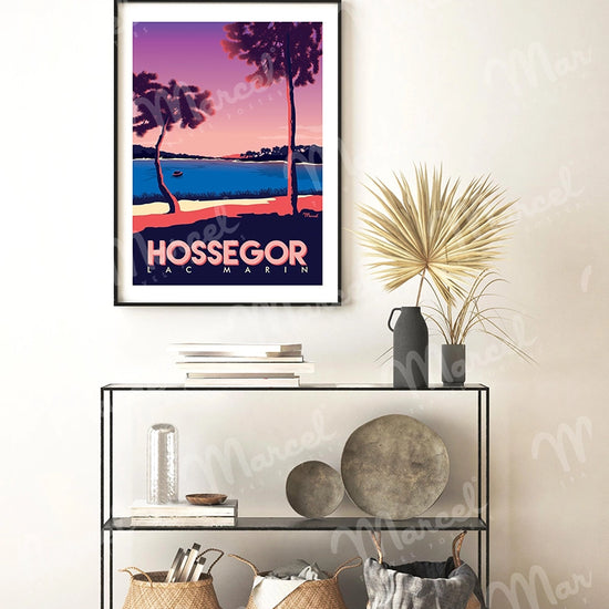 Affiche HOSSEGOR "Lac Marin"