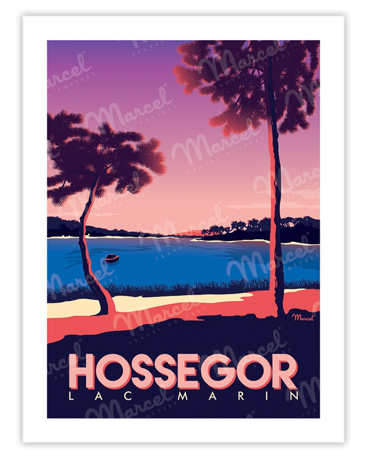 Affiche HOSSEGOR "Lac Marin"