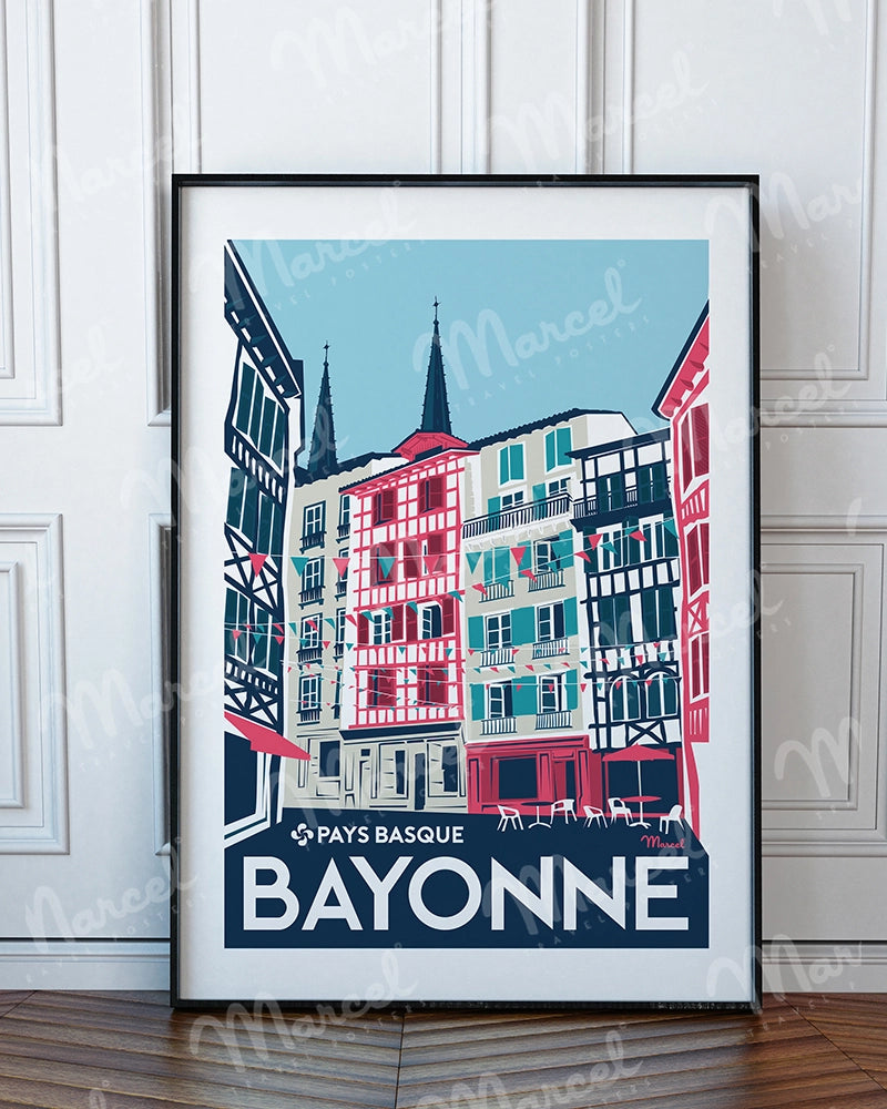 Affiche BAYONNE "Rue Argenterie"