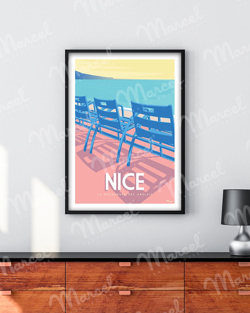 Affiche NICE "La Promenade des Anglais"