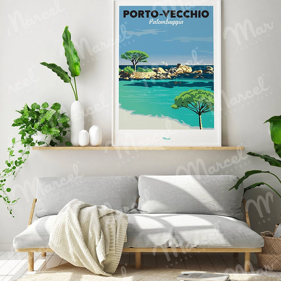 Affiche PORTO-VECCHIO "Palombaggia"