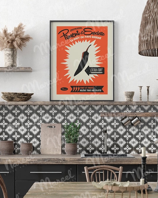 Affiche Réclame "Piment d'Espelette"