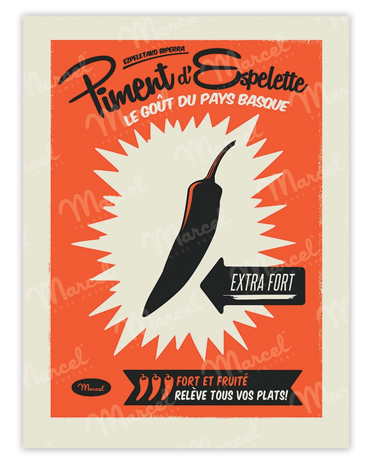 Affiche "Piment d'ESPELETTE"
