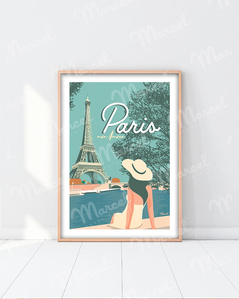 Affiche PARIS "Mon Amour"