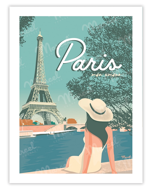 Affiche PARIS "Mon Amour"