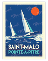 Affiche SAINT-MALO "Pointe-à-Pitre"