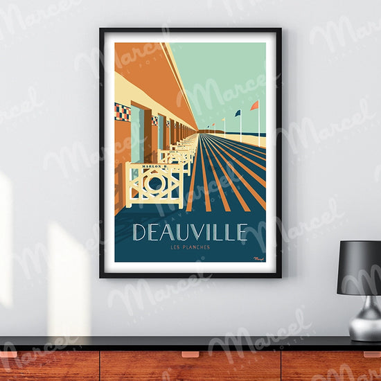 Affiche DEAUVILLE "Les Planches"