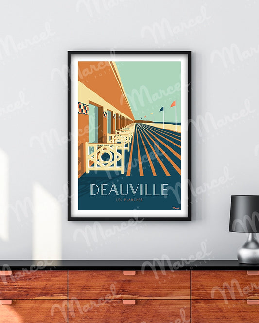 Affiche DEAUVILLE "Les Planches"