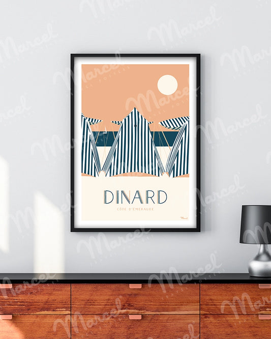 Affiche DINARD "Côte d'Emeraude"
