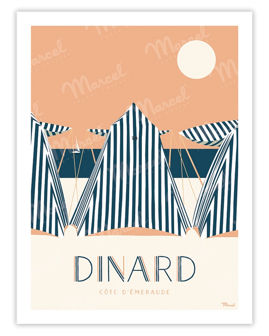 Affiche DINARD "Côte d'Emeraude"