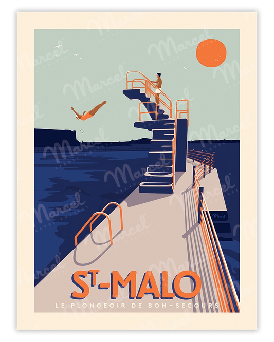 SAINT-MALO "The Diving Board" poster