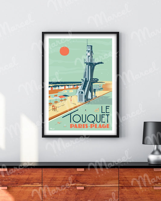 Affiche LE TOUQUET "PARIS-Plage"