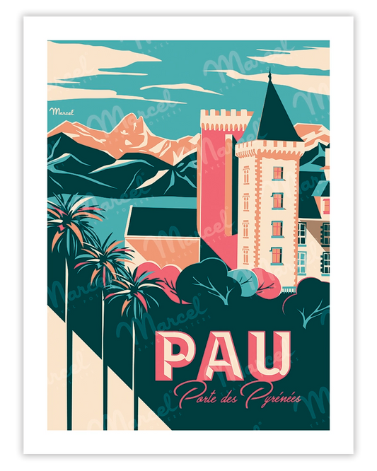 PAU poster "Gateway to the Pyrenees"