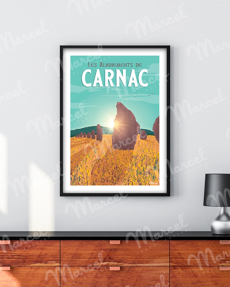 Affiche CARNAC "Les Alignements"