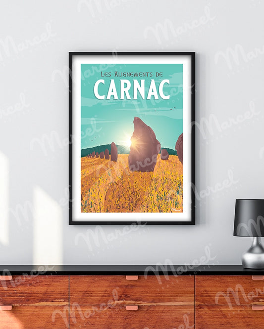 Affiche CARNAC "Les Alignements"
