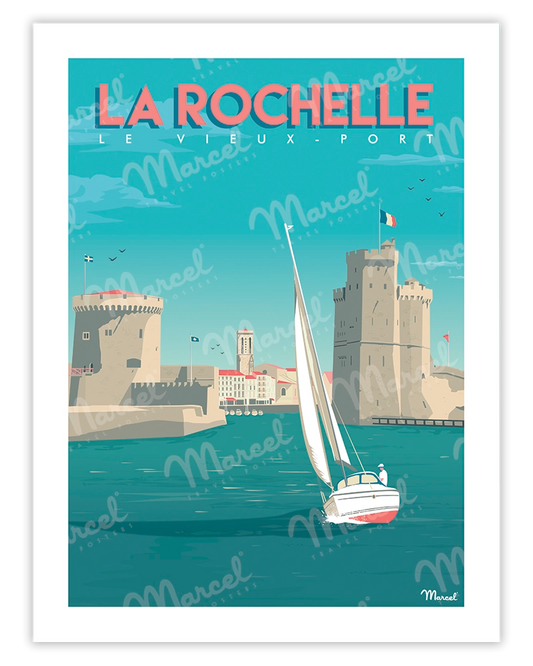 LA ROCHELLE "Old Port" poster
