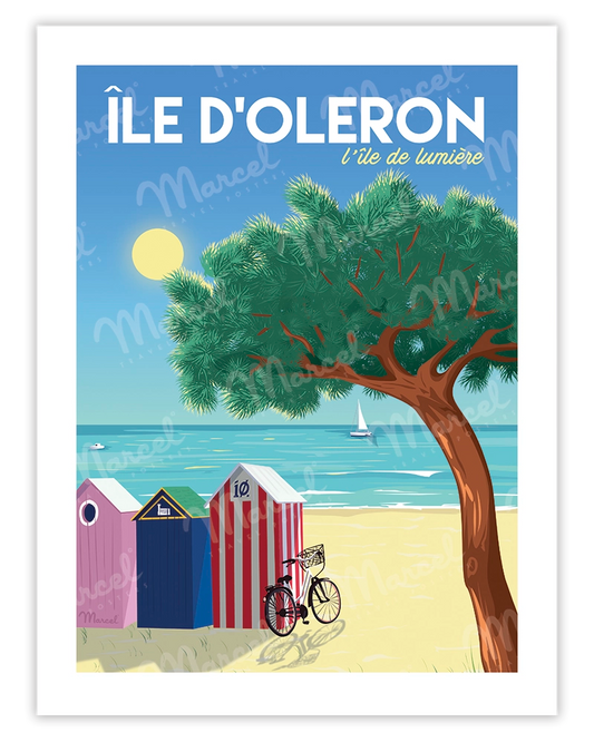 Affiche ÎLE D'OLERON "L'île de lumière"